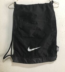 美品　NIKE 　ナイキ　トレーニングジムサック ナップサック エコバッグ 巾着　230105