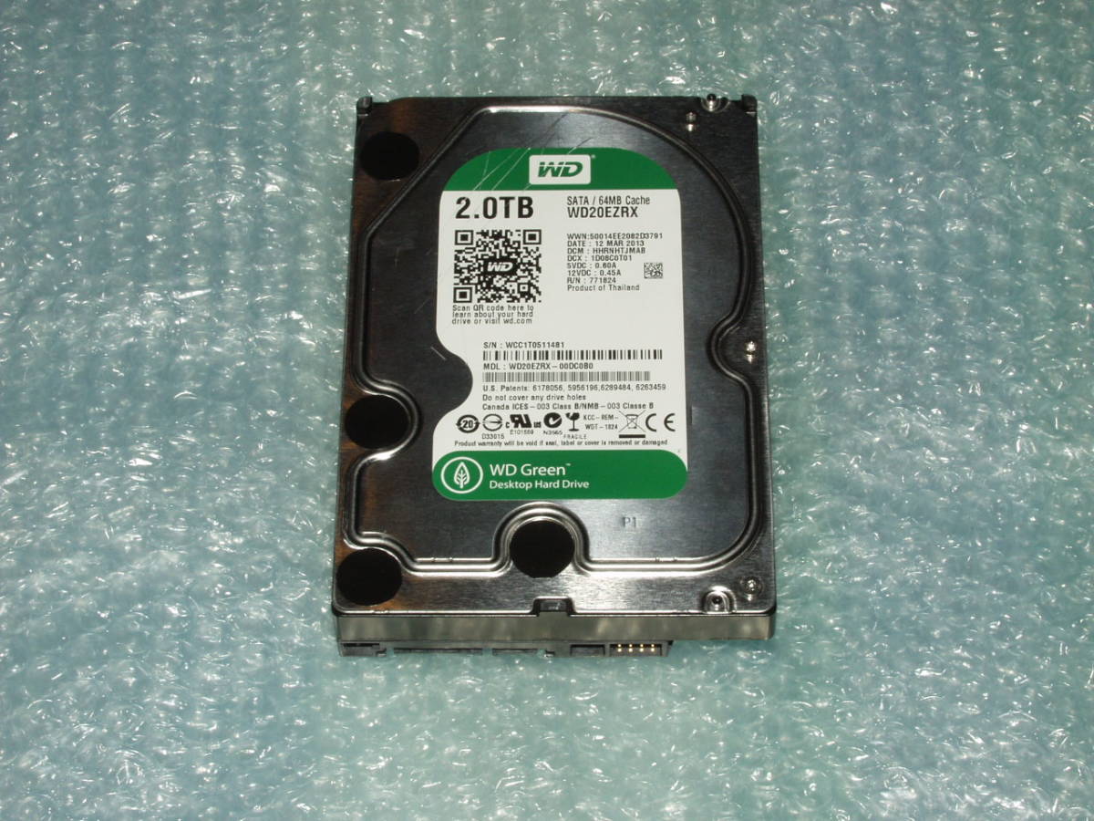 ◯新品◯ Western Digital 6TB HDD WD60EZRX WD Green コンピュータ