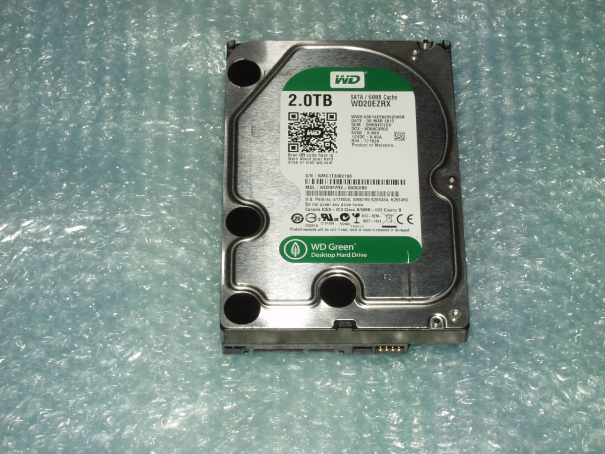◯新品◯ Western Digital 6TB HDD WD60EZRX WD Green コンピュータ