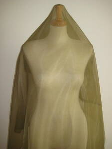 Organdy Fabric Khaki 120㎝ ширина x 260㎝