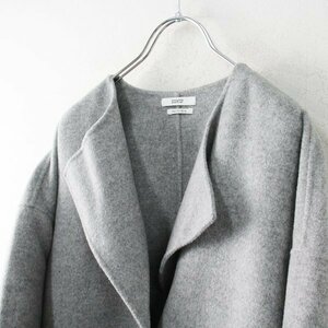  beautiful goods regular price 6.8 ten thousand 2021AW AP STUDIOe- piece Today oSCENTOF Basic coat / gray wool cashmere [2400013178198]