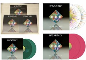 三色カラーアナログレコードセット★Paul McCartney: McCartney III Imagined (Limited Edition) Splattered, Exclusive Pink, Dark Green