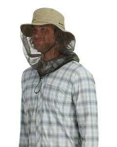  Syms SIMMSbag stopper net son blur ro insecticide net BugStopper Net Sombrero hat hat fly fishing insect repellent 