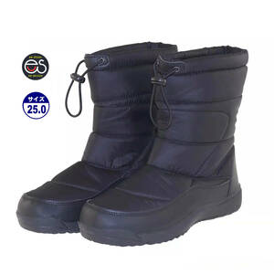 ★ Новый / популярный ★ [17393_BLK_25.0] Unisex Down Boots Winter Boots Nordic Boots Размер: 23.0-28.0см