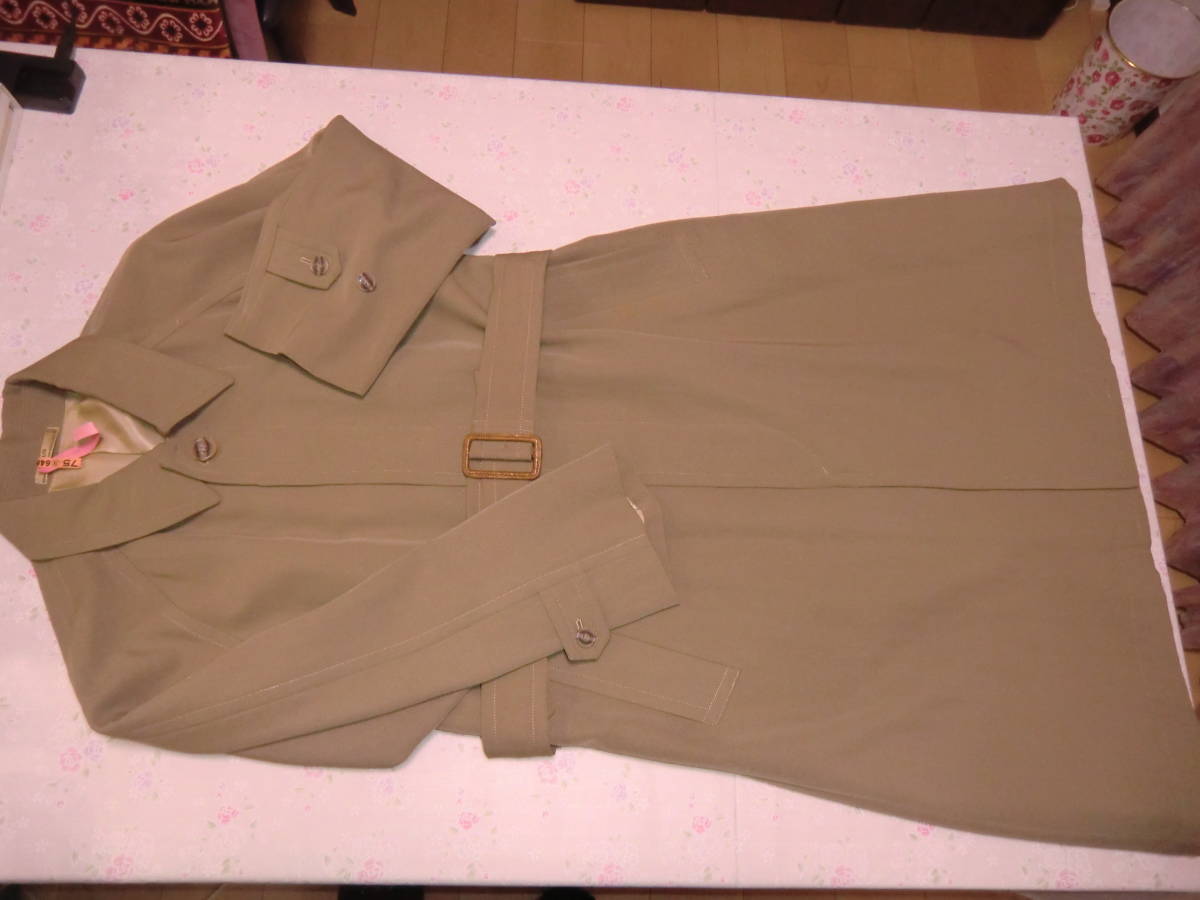 TS(S) リネン ダブルフェースコート ティーエスエス 千鳥格子 ベージュ