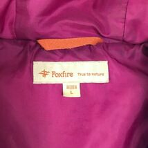 ◆お洒落な逸品◆Foxfire/フォックスファイヤー 中綿ジャケット ジャンパー パープル ピンク L レディース ポリエステル100％ C12 ｃ4761_画像6