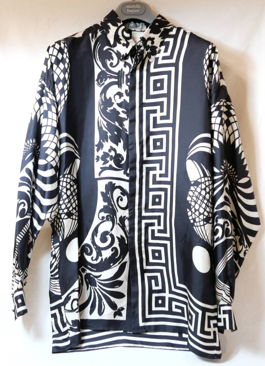 高級感 レア物 Versace ヴェルサーチ シルクシャツ i10962 | www.nsi