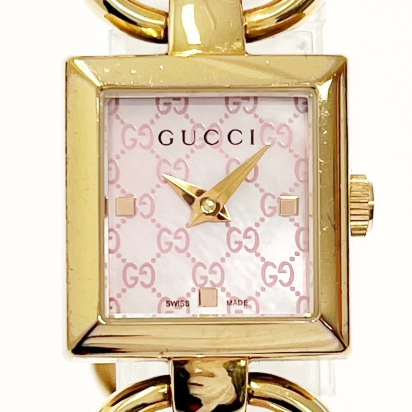 ☆【美品希少】GUCCIグッチ トルナヴォーニ ピンクゴールド腕時計 www