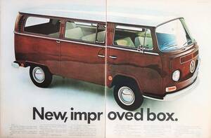 Volkswagen フォルクスワーゲン VW ワーゲンバス 広告 1960年代 欧米 雑誌広告 ビンテージ ポスター風 額装用 フレーム用 LIFE アメリカ