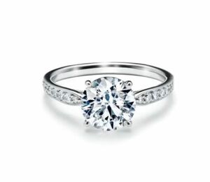 Tiffany&Co ティファニー プラチナ PT950 ハーモニー ラウンド ブリリアント ダイヤ0.24ct リング 6.5号