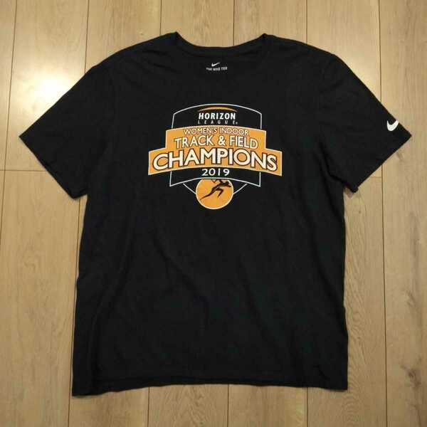 USA古着卸 Lサイズ NIKE ナイキ horizon league プリント Tシャツ