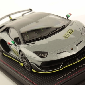 ★世界で 1台!希少な右ハンドル!ケース封印シール未開封!MR 1/18 Aventador SVJ 送料無料 Grigio Nimbus/63ロゴ 付属品完備!瞬間完売