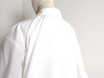 HM一枚で街に映えるシャツ素材ワンピース　ホワイト　L~LL　1795_画像5