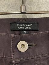 希少なサンプル品！ BURBERRY BLACKLABEL バーバリーブラックレーベル ホース刺繍 パンツ ブラウン系 76サイズ メンズ ○ 新規×_画像6