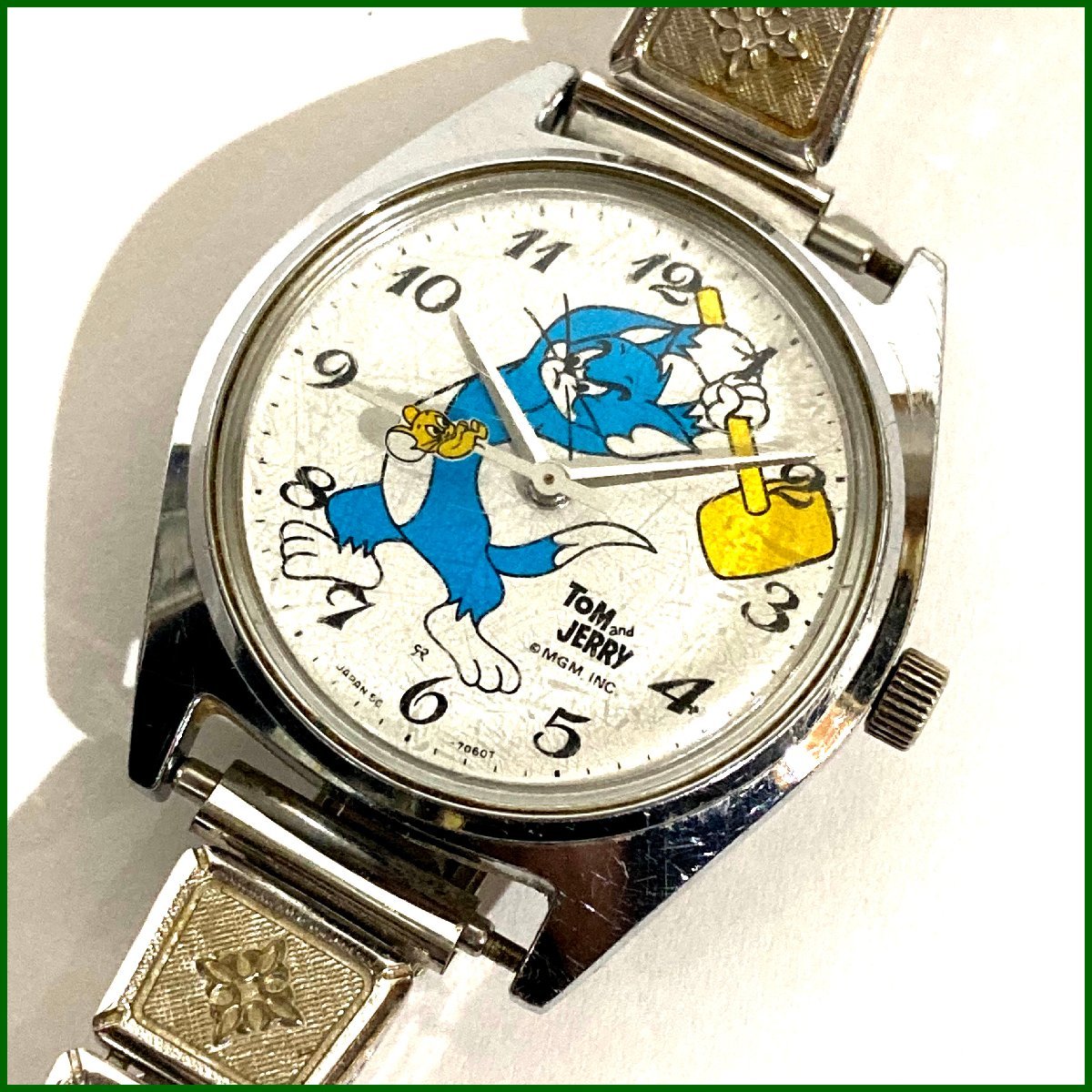 TOM and JERRY トムとジェリー ヴィンテージ 手巻き腕時計 新古品-