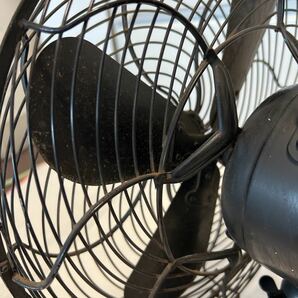 昭和レトロ 扇風機  12inch A.C. Electric Fan インテリア レトロ扇風機 ビンテージ アンティーク 芝浦 鉄製 羽根 現状品の画像7