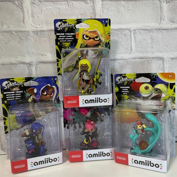 【値下げ】スプラトゥーン３　amiibo トリプルセット インクリング　オクトリング　コジャケ アミーボ　タコボーイ　4点セット