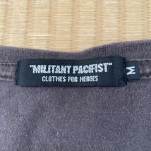 ニルバーナ MILITANT PACIFIST 七分袖Tシャツミリタントパシフィスト ニルヴァーナ Nirvana バンドTシャツ kurt cobain ロンTシャツ_画像3