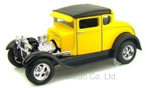 1/24 フォード モデルＡ ホットロッド 黄色 黒 イエロー ブラック Ford Model A Hot Rod yellow black 1929 1:24 Maisto 梱包サイズ60