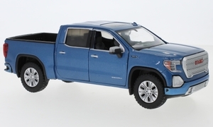 1/24 シエラ デナリ クルー キャブ 青 ブルー Motormax GMC Sierra 1500 Denali Crew Cab blue 2019 1:24 梱包サイズ80