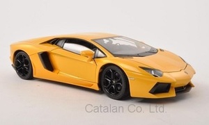 1/24 ランボルギーニ アヴェンタドール アベンタドール 黄色 イエロー Lamborghini Aventador LP 700-4 Welly 梱包サイズ60