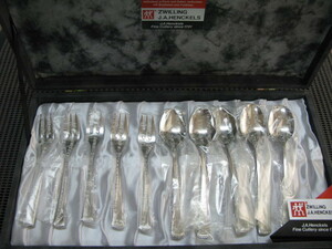 ZWILLING J.A. HENCKELS* spoon * Fork 10 pcs set *18-8 stainless steel * unused storage goods 