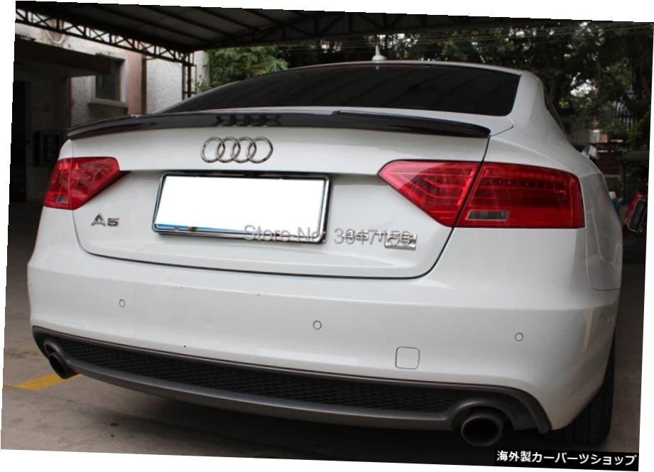 アウディA5S5用に設計されたカースポイラーカーボンファイバートランクスポイラーの4DrsVスタイル2009-2016 Car Spoiler Designed For The