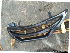 カーボンファイバーオートフロントバンパーミドルグリルプロテクトフィットフィット日産ティーダ2010-2014 Carbon Fiber Auto Front Bumpe