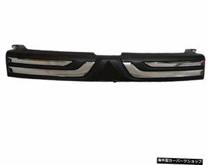 フロントバンパーアッパーグリルグリルインサートラジエーター三菱アウトランダーGFGG2013 2014 1PC Front Bumper Upper Grille Grill In