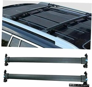 2個ルーフラッククロスバークロスバー手荷物ラックアルミニウムフィットトヨタ4ランナー2005-2021-ブラック 2Pcs Roof Rack Cross Bars Cr