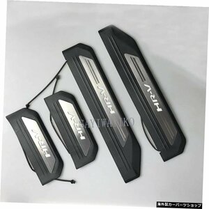 ホンダHRVHR-Vベゼル201420152016ステンレス鋼スカッフプレートドアシルガード敷居カバートリム4個 Auto Part Fit For Honda HRV HR-V Vez