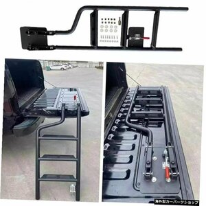 ピックアップトラックステップテールゲートラダーはトヨタタンドラXK502007-2021フットラダーに適合 Pickup Truck Step Tailgate Ladder F