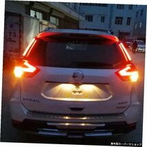 CSGJMY 2PCS For Nissan Xtrail X-trail X trail Rogue 2014-2020 LEDDRLリアバンパーテールライトフォグランプブレーキライトシグナルラ_画像4