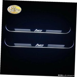 シボレーアベオ用SNCNLEDドアシルムービングライトドアスカッフプレートウェルカムドアシルライトウェルカムペダル SNCN LED door sill fo