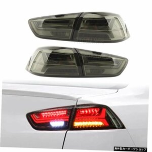 LEDテールランプアセンブリストップリアブレーキライト左右方向指示器三菱ランサーEVOx2008-2017 LED Tail Lamp Assembly Stop Rear Brak