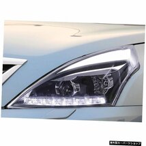 日産ティアナ用の黒い背景LEDエンジェルアイアパーチャシングルレンズヘッドライトアセンブリを改造200820092010 2011 2012 2pcs Retrofi_画像2