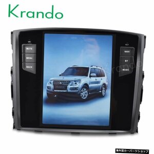 Krando Android 9.0 4G 64G 10.4 "Tesla Vertical touch screen car gps For Mitsubishi Pajero V97 2006-2015 audio Navigation sys