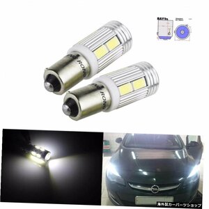 ANGRONG 2x 435 H21W BAY9SLED電球10SMD5630LEDリバースライトサイドインジケーターランプホワイト6000Kカースタイリング ANGRONG 2x 435