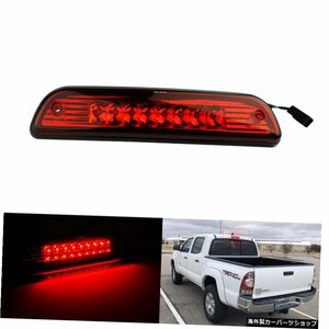 レッドLEDサードブレーキライトカーリアハイマウントストップテールランプフィットトヨタタコマ1995-2017 Red LED 3rd Brake Light Car Re