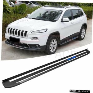 JEEPチェロキー2014-2020用の高品質アルミニウムランニングボードサイドステップナーフバーFIT High Quality Aluminium Running Board Sid