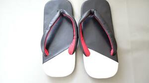 [ ultra rare ].. leather sandals setta geta zori fliu