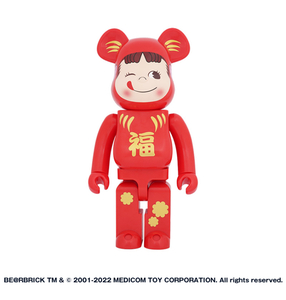 BE＠RBRICK 達磨 不二家 ペコちゃん 1000%＊ベアブリック BAPE 招き猫 メディコムトイ KAWS フィギア 100% 400%