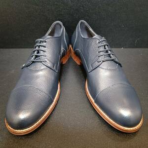 ポリーニ（POLLINI） イタリア製革靴 青 EU42　