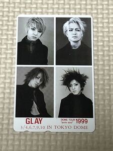 [ не использовался ] телефонная карточка GLAY pure soul 1999