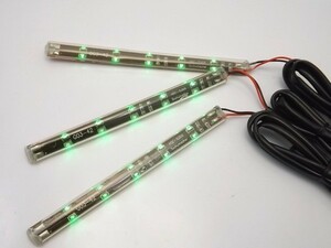 汎用 アメリカンドラッガーズ アメドラ LED チューブ アクセサリー ライト グリーン 3本セット D743G0840