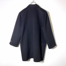 90s カシミヤ100% ダブル ロングコート Mサイズ 黒 ブラック レディース 高級コート ハンドメイドカシミヤ カシミア_画像3