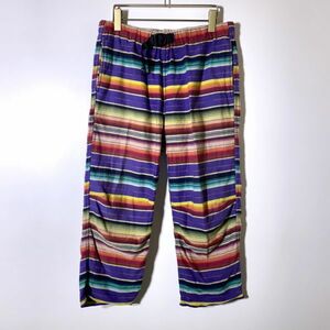 [ popular ]WILD THINGS Wild Things cropped pants climbing pants M size multi border cotton 100%