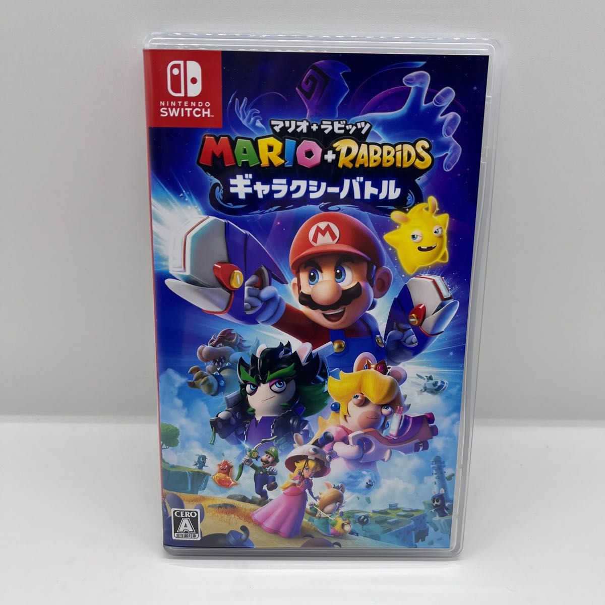 茄子紺 即配 switch lite ブルー マリオ+ラビッツ ギャラクシーバトル