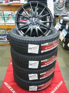 ブリヂストン 国産 スタッドレス ブリザック VRX3 185/60R15 185/60-15 ＆ アルミホイール 新品 税込み 即納OK 送料無料 フィット シャトル