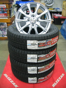 ブリヂストン 国産 スタッドレスタイヤ ブリザック VRX2 185/70R14 185/70-14 ＆ アルミホイール 新品 即納OK 送料無料 フリード スパイク